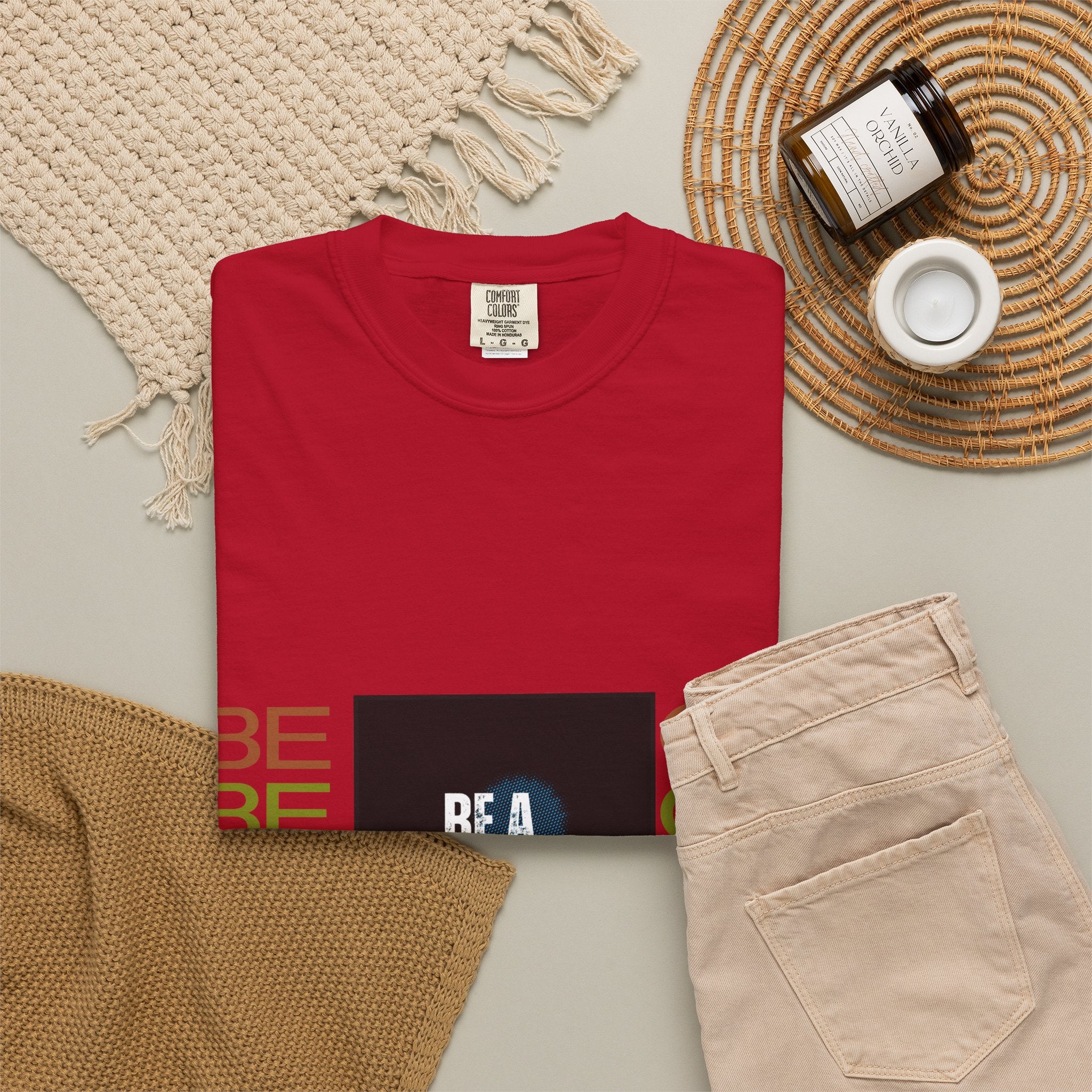 Be A Good Human T-Shirt | Comfort Colors 1717 Tee | Inspirational Graphic Shirt | Vintage Washed Cotton Unisex Tee