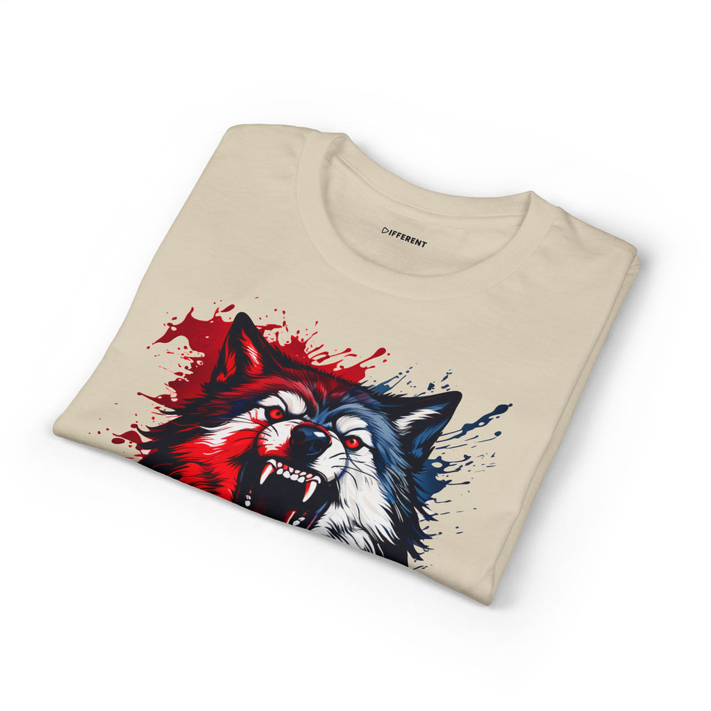 Roaring Patriotic Wolf T-Shirt