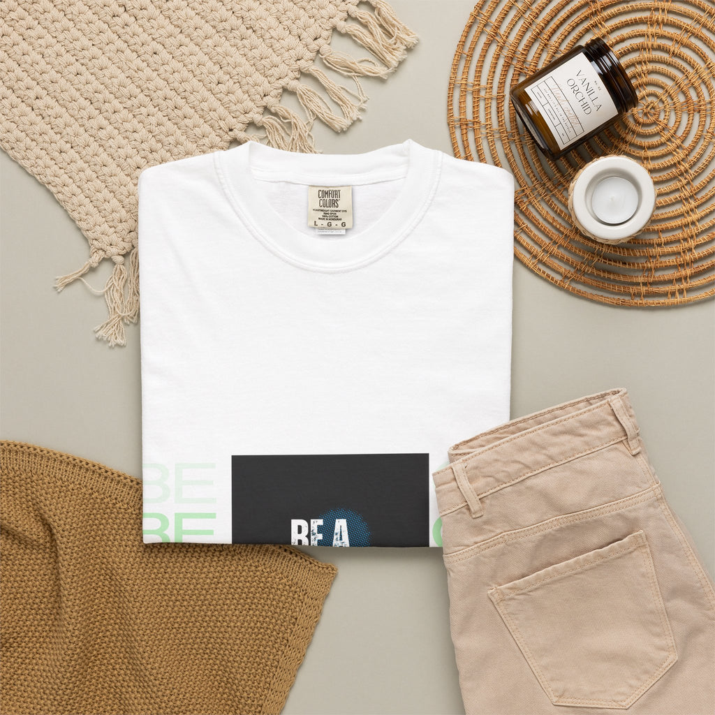 Be A Good Human T-Shirt | Comfort Colors 1717 Tee | Inspirational Graphic Shirt | Vintage Washed Cotton Unisex Tee