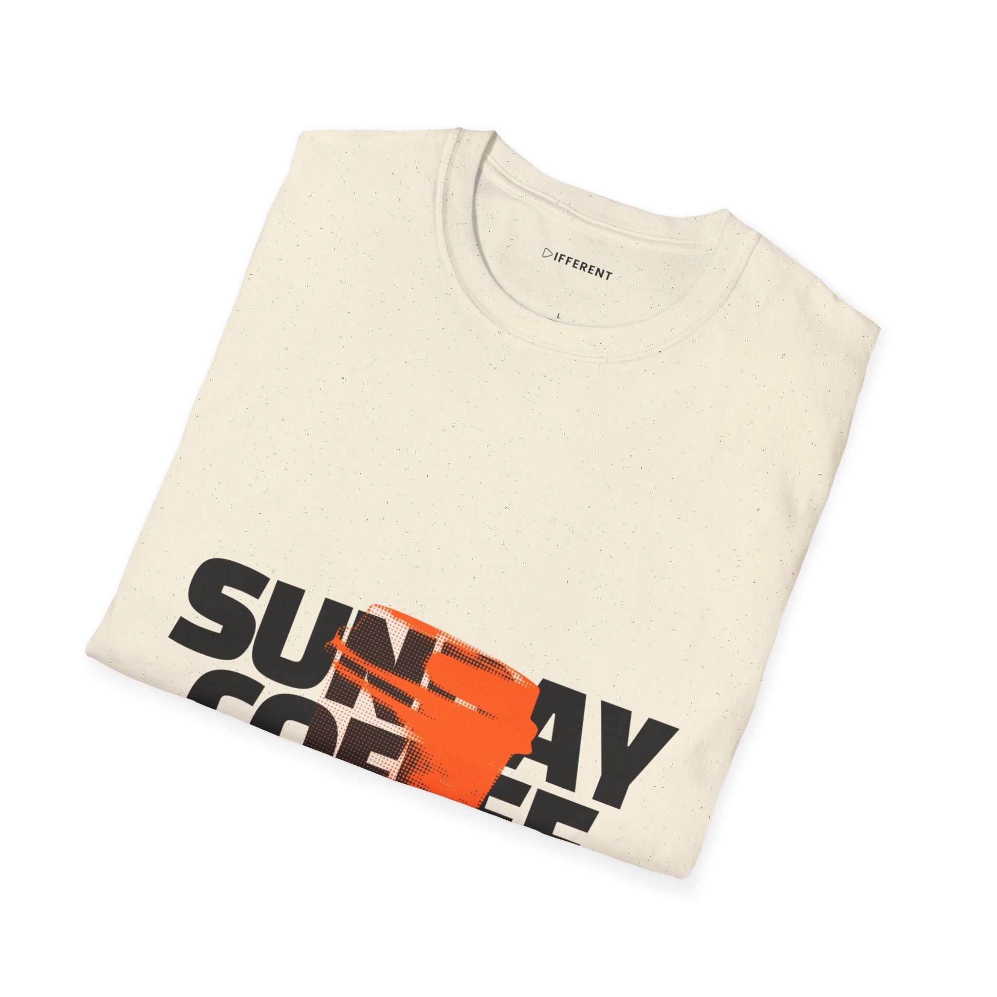 Sunday Coffee Chill T-Shirt | Cozy Aesthetic Graphic Tee | Gildan 64000 Softstyle Shirt | Relaxed Weekend Vibes