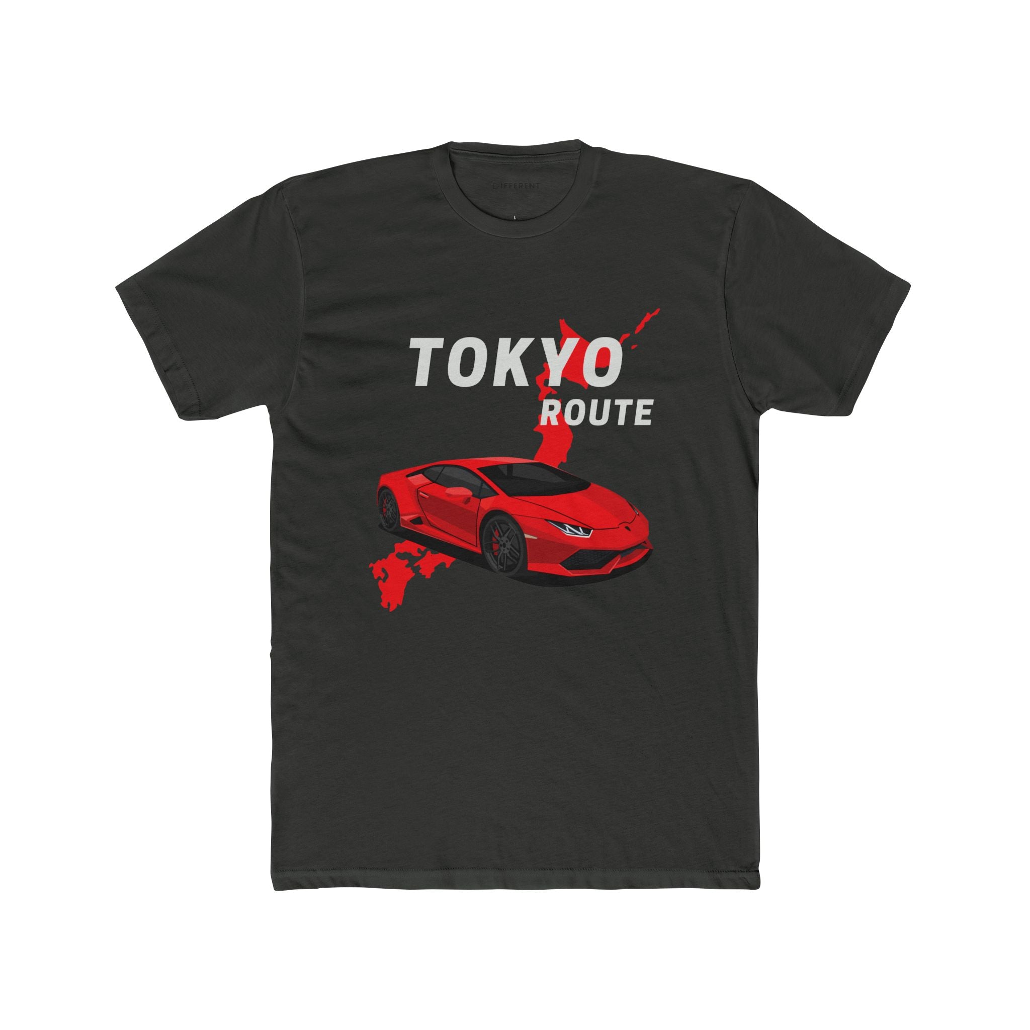 Tokyo Route Tee — Red Sports Car