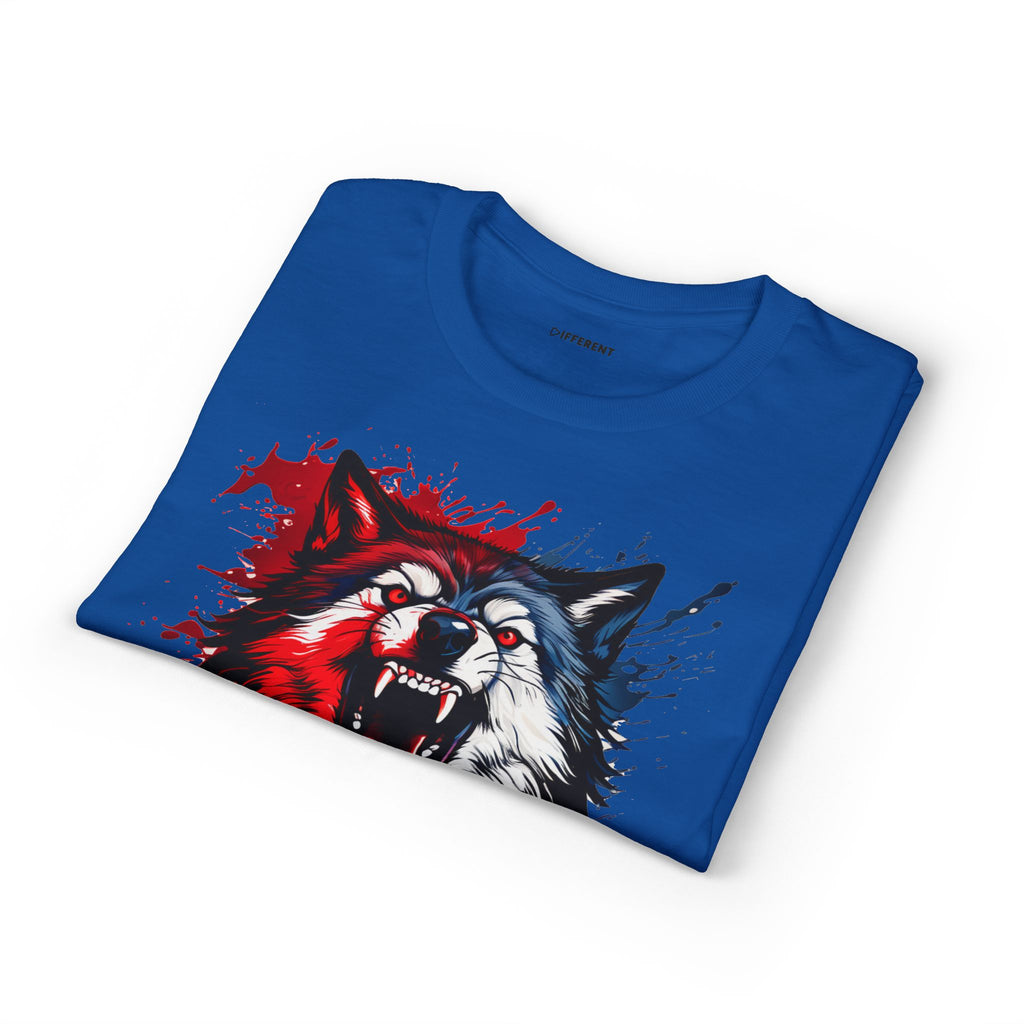 Roaring Patriotic Wolf T-Shirt