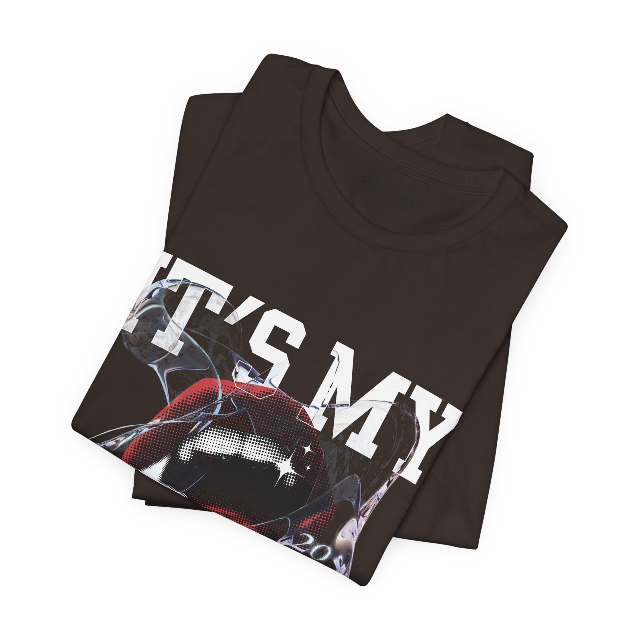 Red & White Streetwear Mouth T-Shirt | Abstract Graphic Tee | Modern Art Aesthetic Shirt | Bella+Canvas 3001 Unisex Tee
