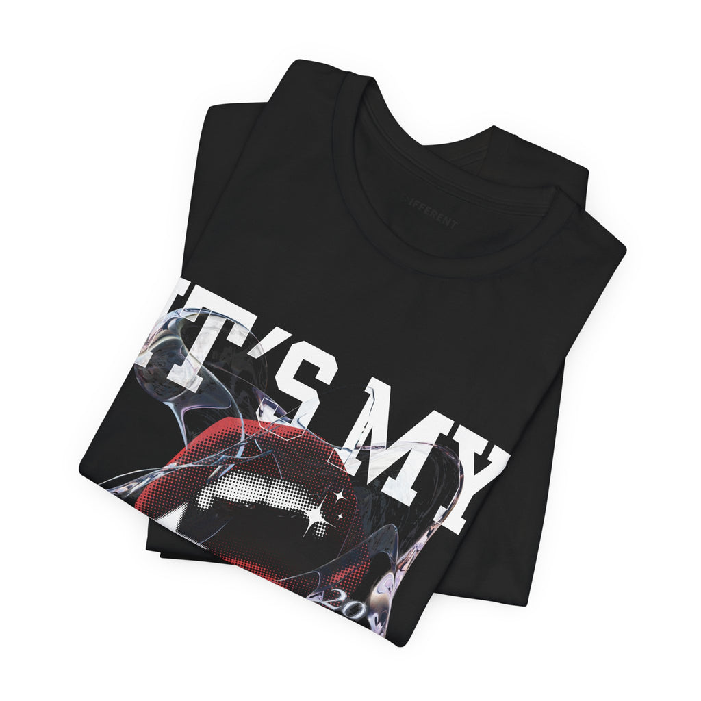Red & White Streetwear Mouth T-Shirt | Abstract Graphic Tee | Modern Art Aesthetic Shirt | Bella+Canvas 3001 Unisex Tee