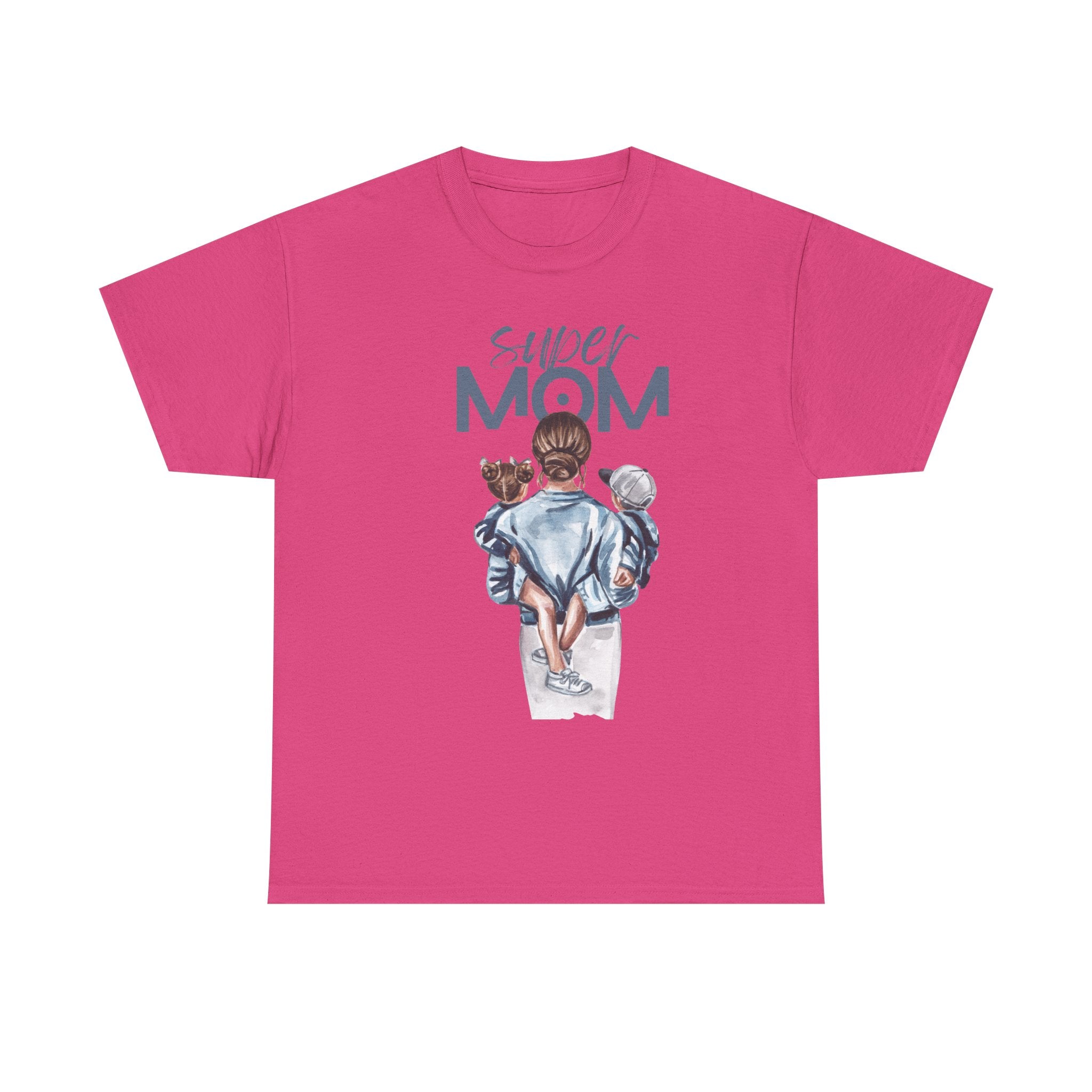Super Mom Heavy Cotton T-Shirt | Cute Mother’s Day Gift