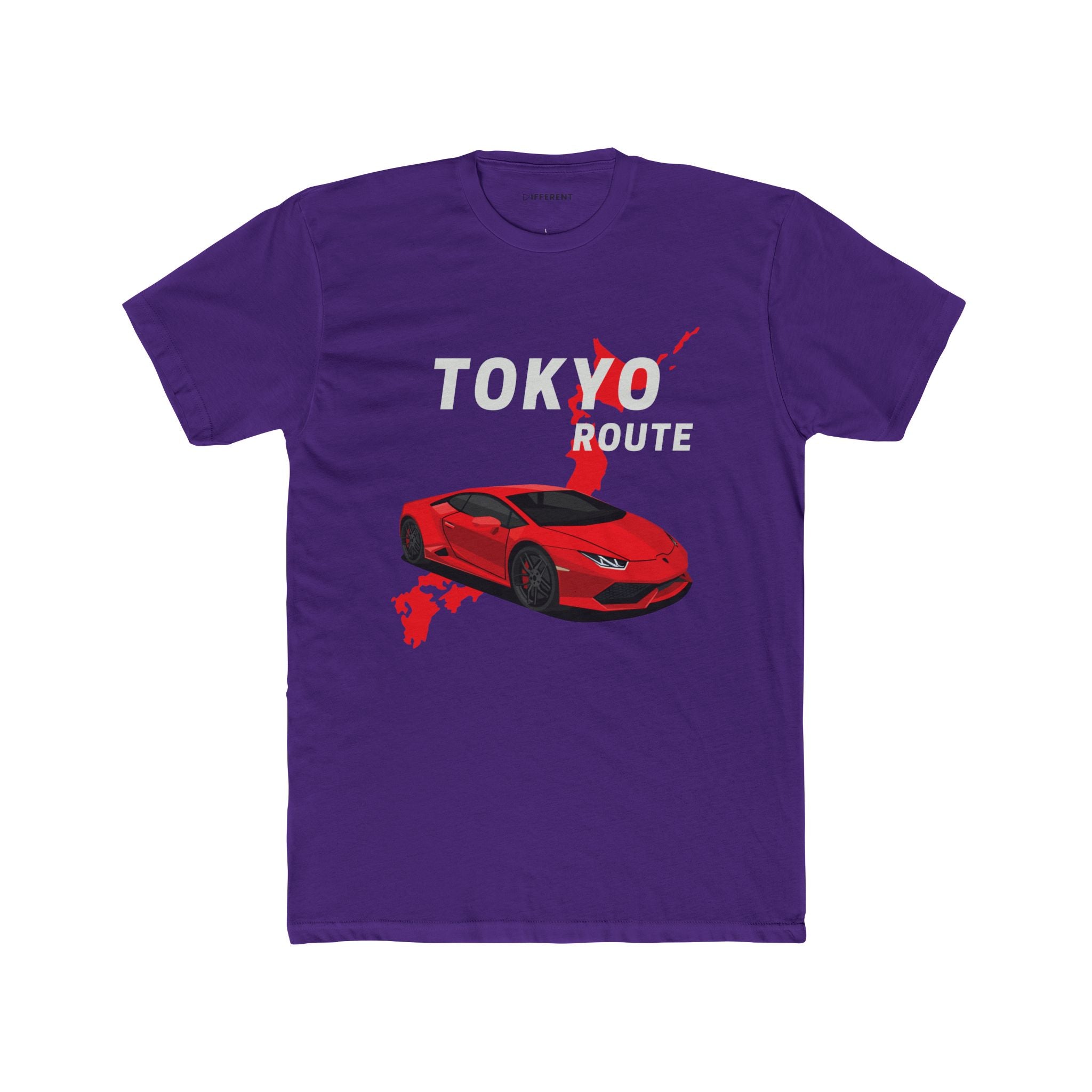 Tokyo Route Tee — Red Sports Car