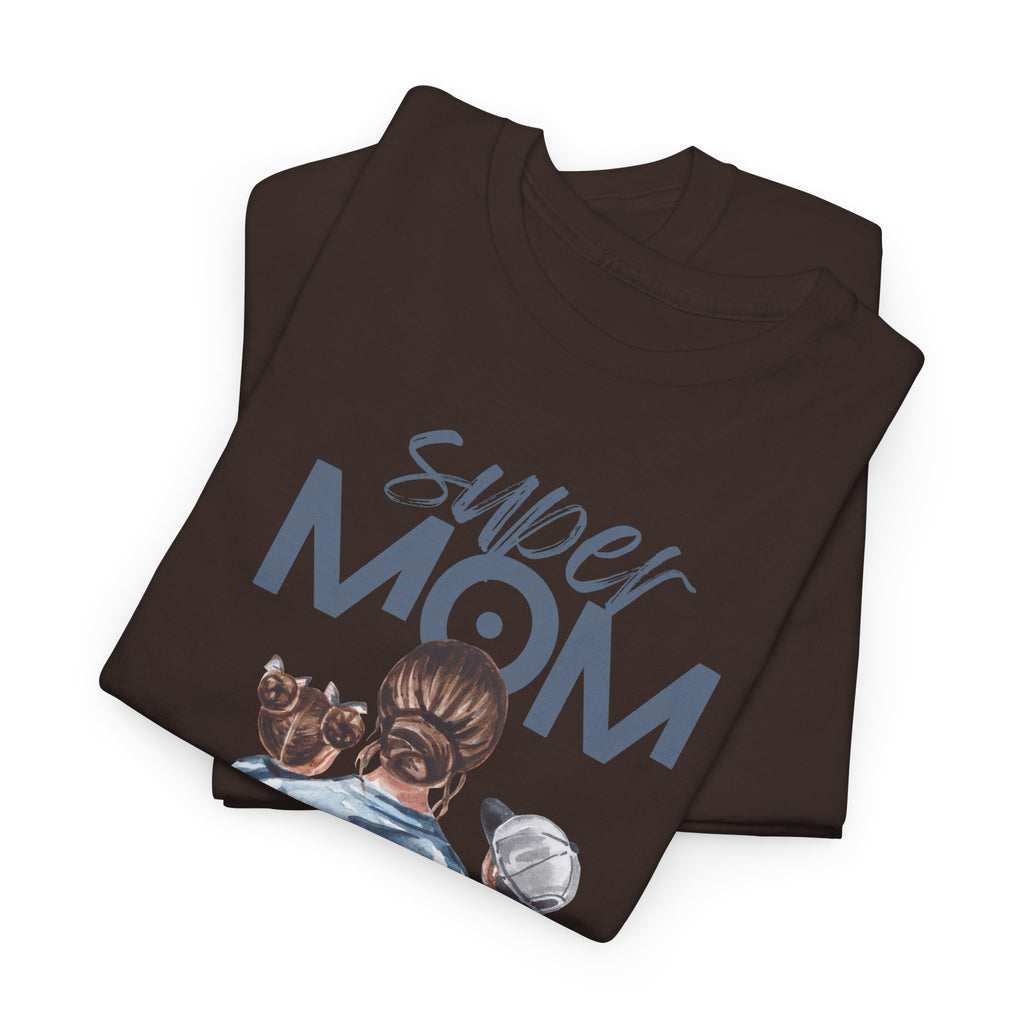 Super Mom Unisex Heavy Cotton Tee |  T-Shirt | Cute Mother’s Day Gift | Strong Mom Graphic Tee
