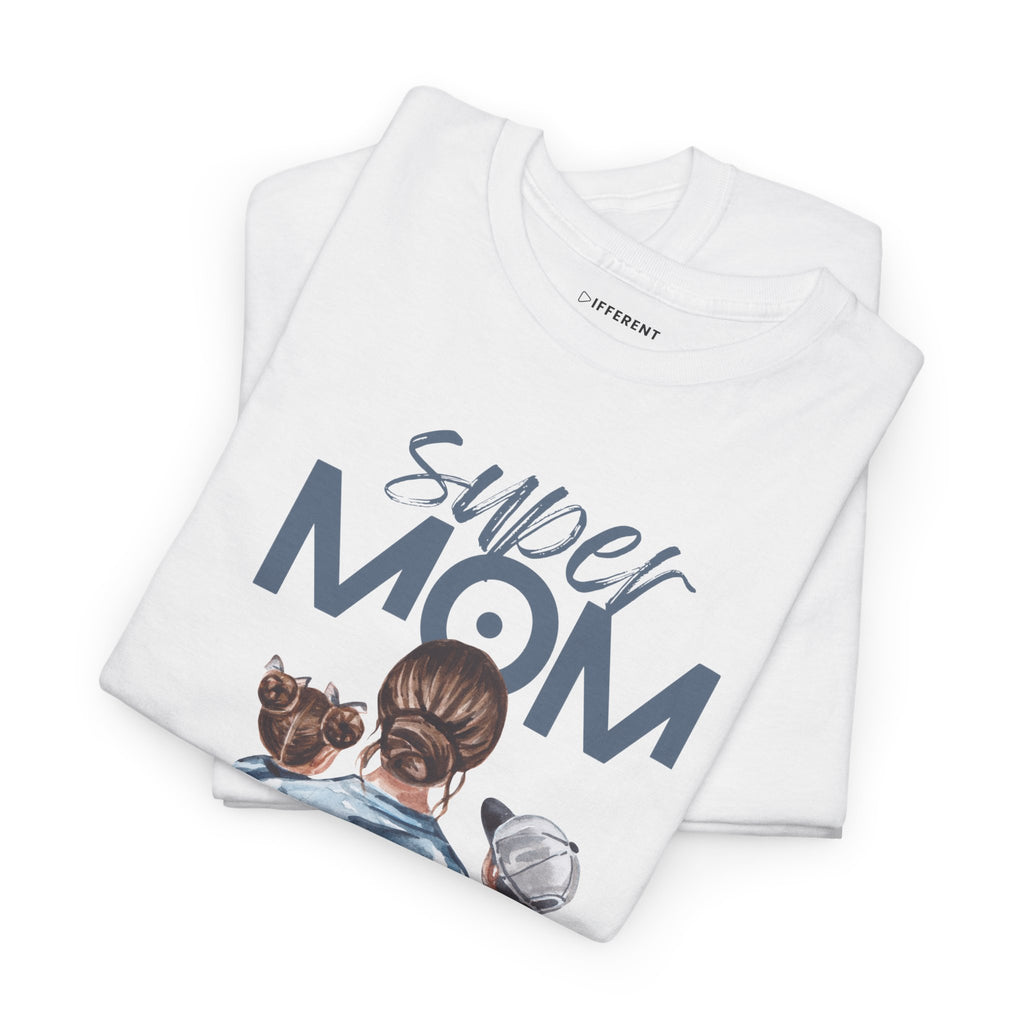 Super Mom Unisex Heavy Cotton Tee |  T-Shirt | Cute Mother’s Day Gift | Strong Mom Graphic Tee