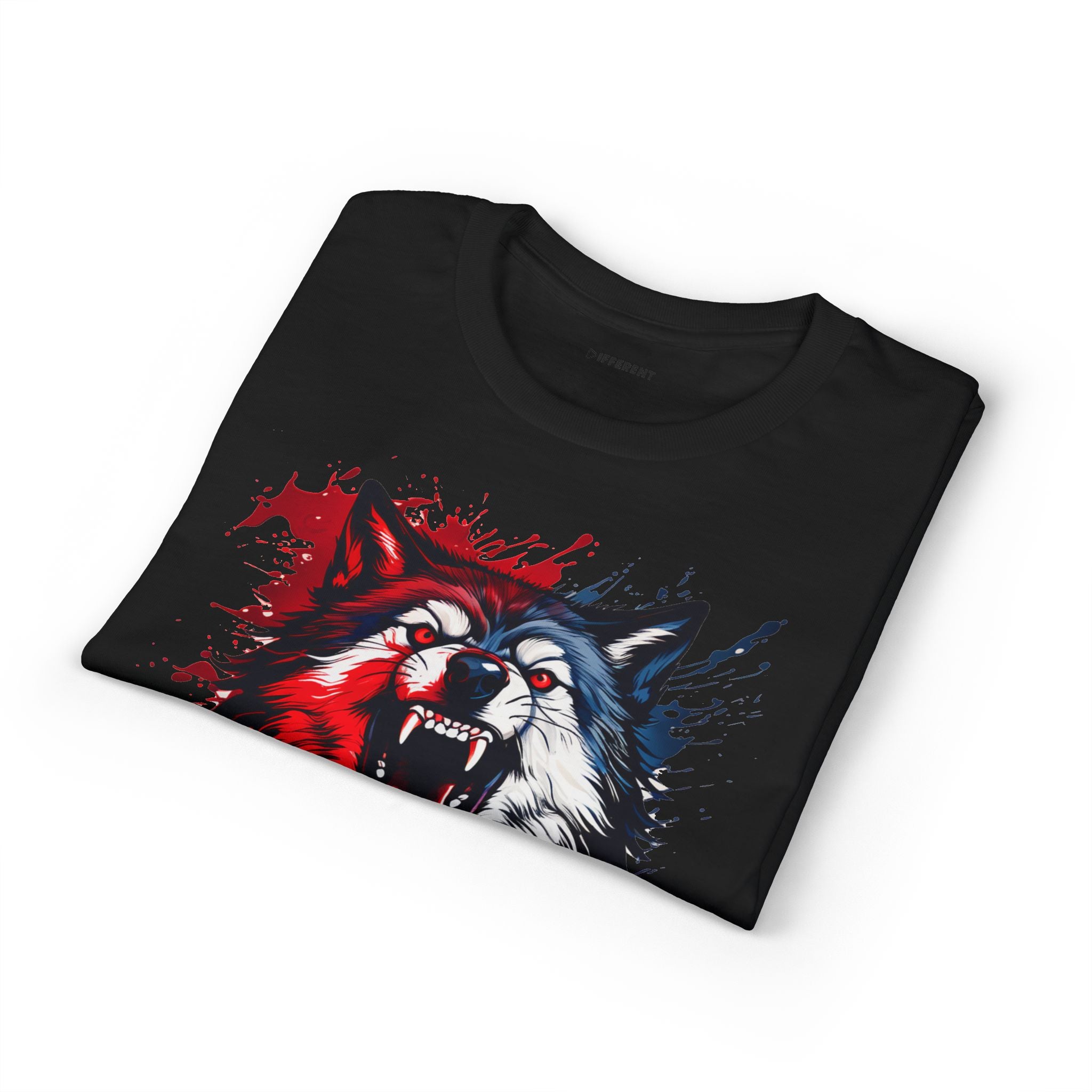 Roaring Patriotic Wolf T-Shirt