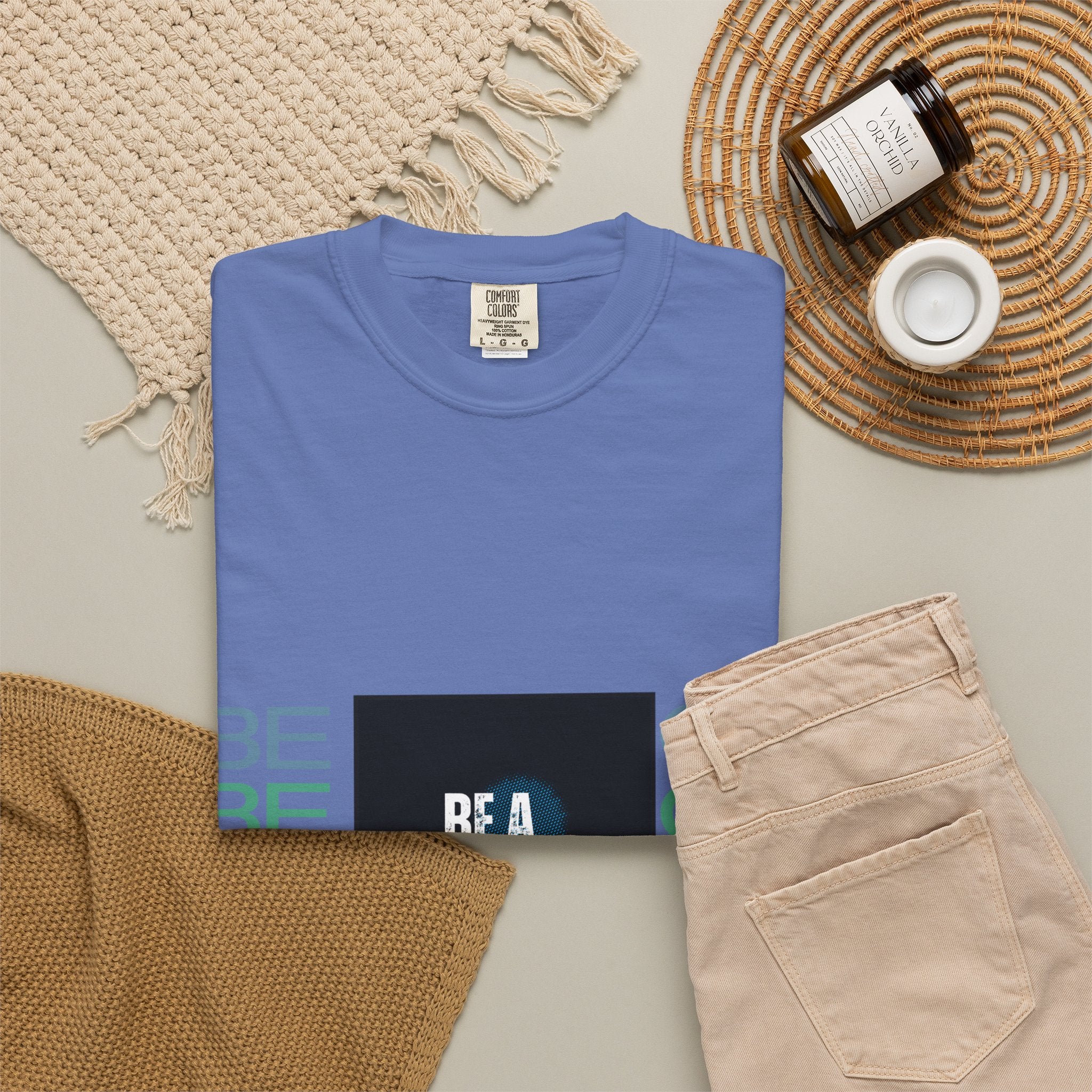 Be A Good Human T-Shirt | Comfort Colors 1717 Tee | Inspirational Graphic Shirt | Vintage Washed Cotton Unisex Tee