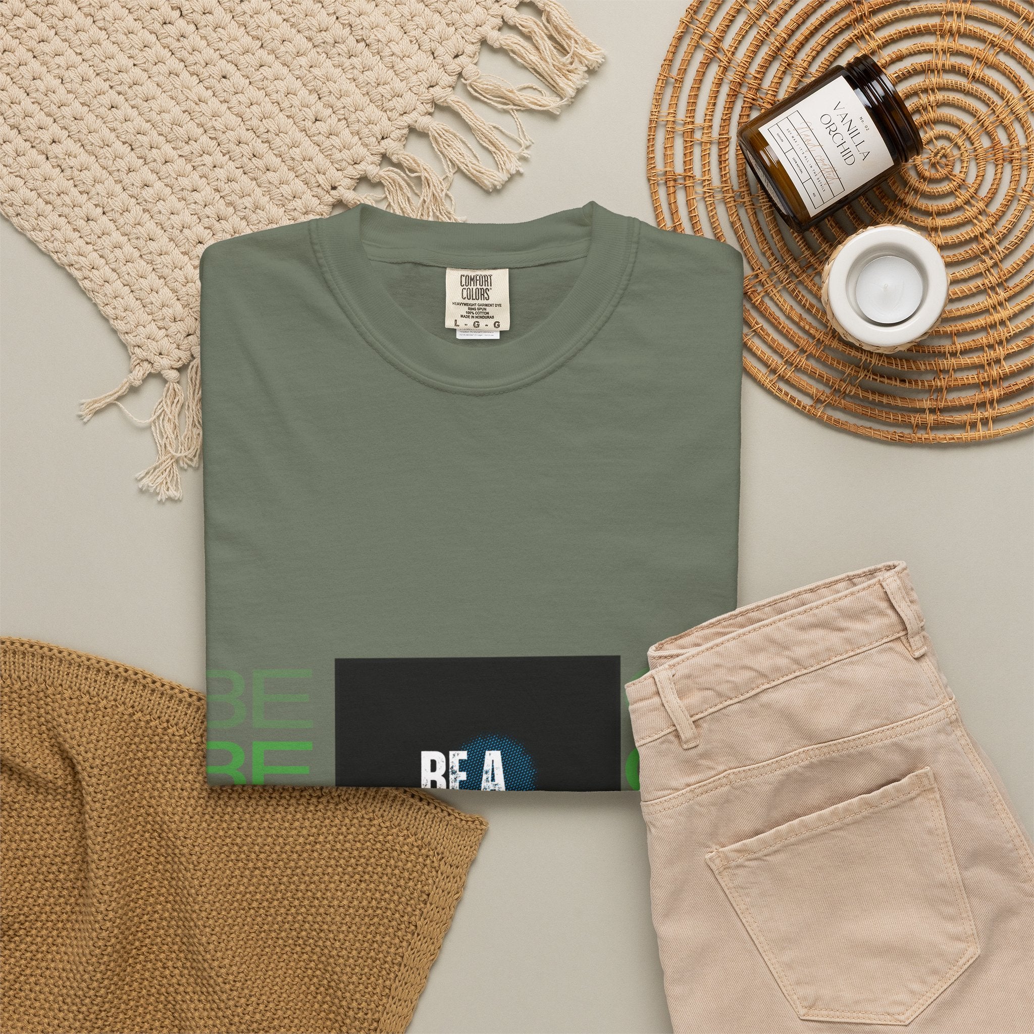 Be A Good Human T-Shirt | Comfort Colors 1717 Tee | Inspirational Graphic Shirt | Vintage Washed Cotton Unisex Tee