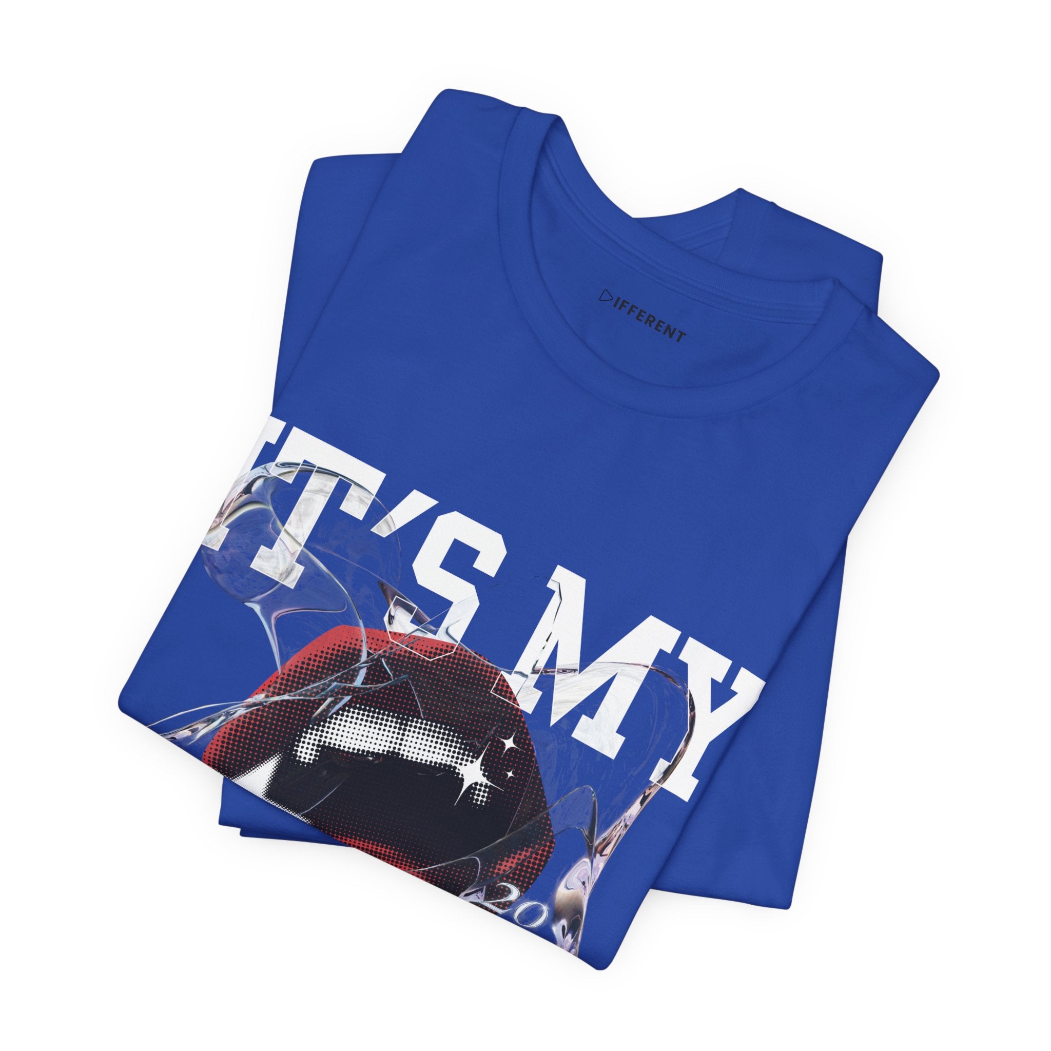 Red & White Streetwear Mouth T-Shirt | Abstract Graphic Tee | Modern Art Aesthetic Shirt | Bella+Canvas 3001 Unisex Tee