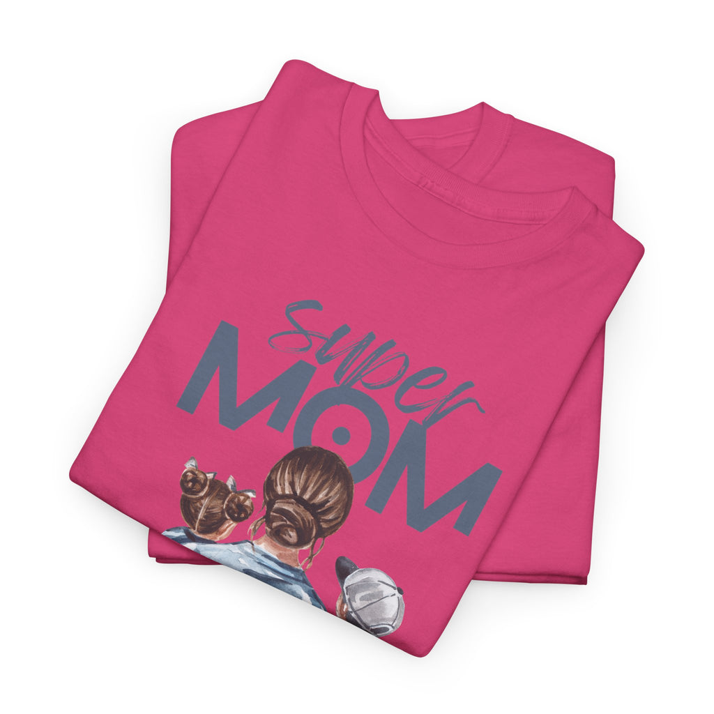 Super Mom Unisex Heavy Cotton Tee |  T-Shirt | Cute Mother’s Day Gift | Strong Mom Graphic Tee