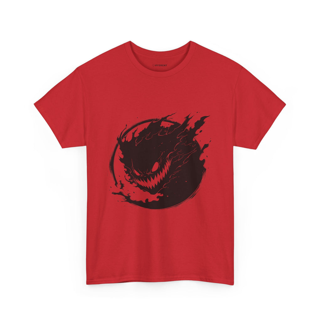Graphic Tee — Black Flame Monster Smile T-Shirt