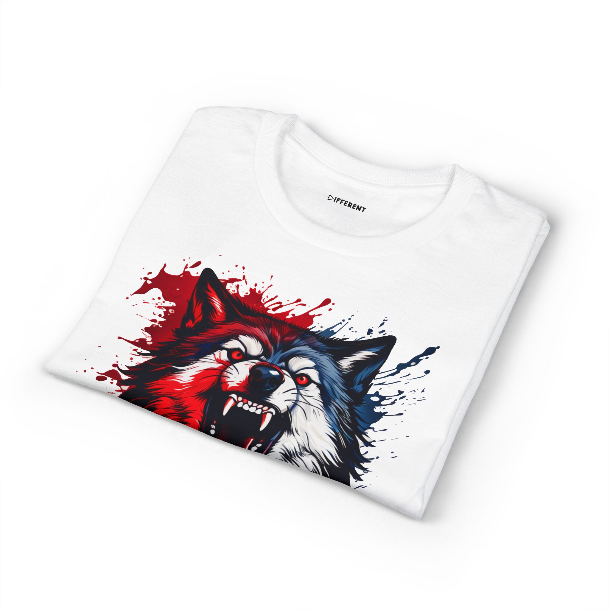 Roaring Patriotic Wolf T-Shirt