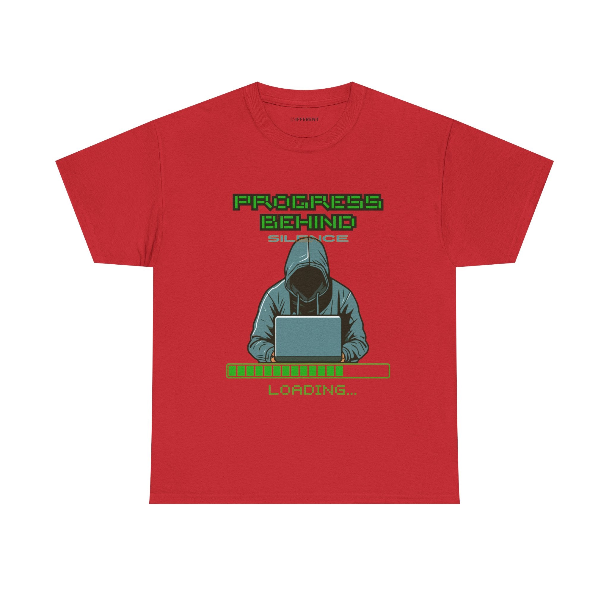 Green Retro Matrix Loading T-Shirt | Hacker Aesthetic Graphic Tee |