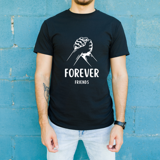 Forever Friends T-Shirt | Friendship Graphic Tee | Cute Matching Shirt | Meaningful Gift for Best Friends | Soft Cotton Unisex Tee