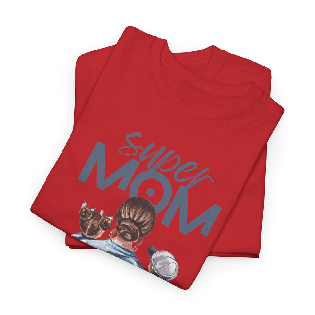 Super Mom Unisex Heavy Cotton Tee |  T-Shirt | Cute Mother’s Day Gift | Strong Mom Graphic Tee