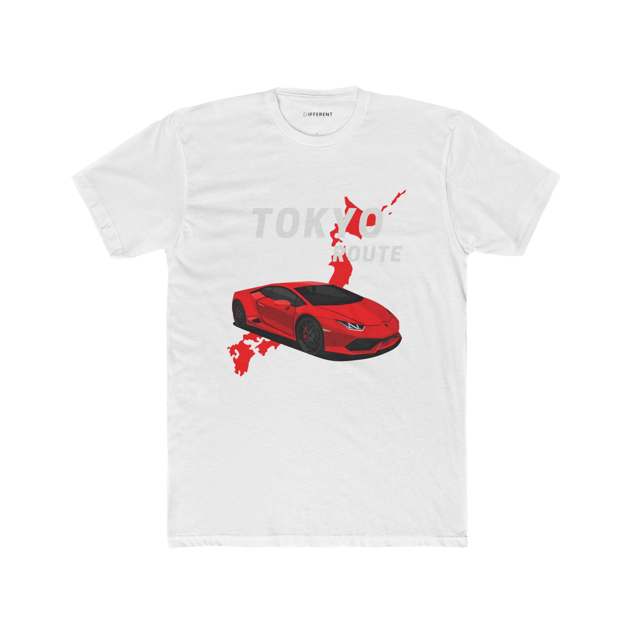 Tokyo Route Tee — Red Sports Car