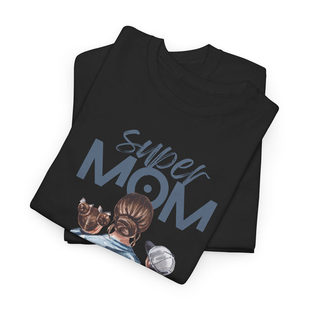 Super Mom Unisex Heavy Cotton Tee |  T-Shirt | Cute Mother’s Day Gift | Strong Mom Graphic Tee