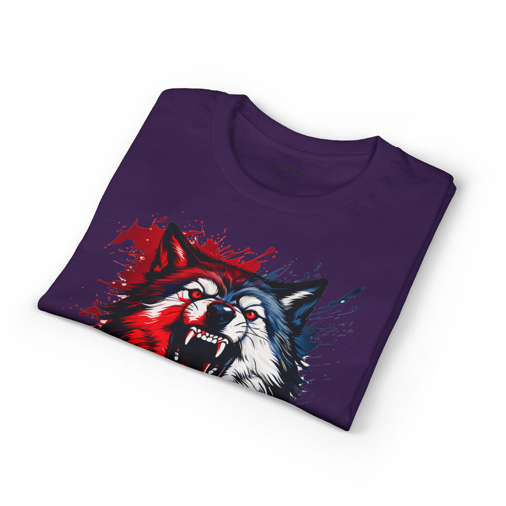 Roaring Patriotic Wolf T-Shirt