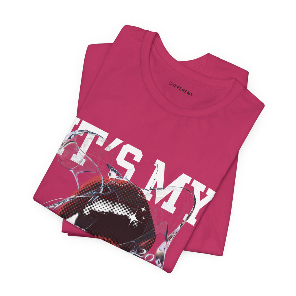 Red & White Streetwear Mouth T-Shirt | Abstract Graphic Tee | Modern Art Aesthetic Shirt | Bella+Canvas 3001 Unisex Tee