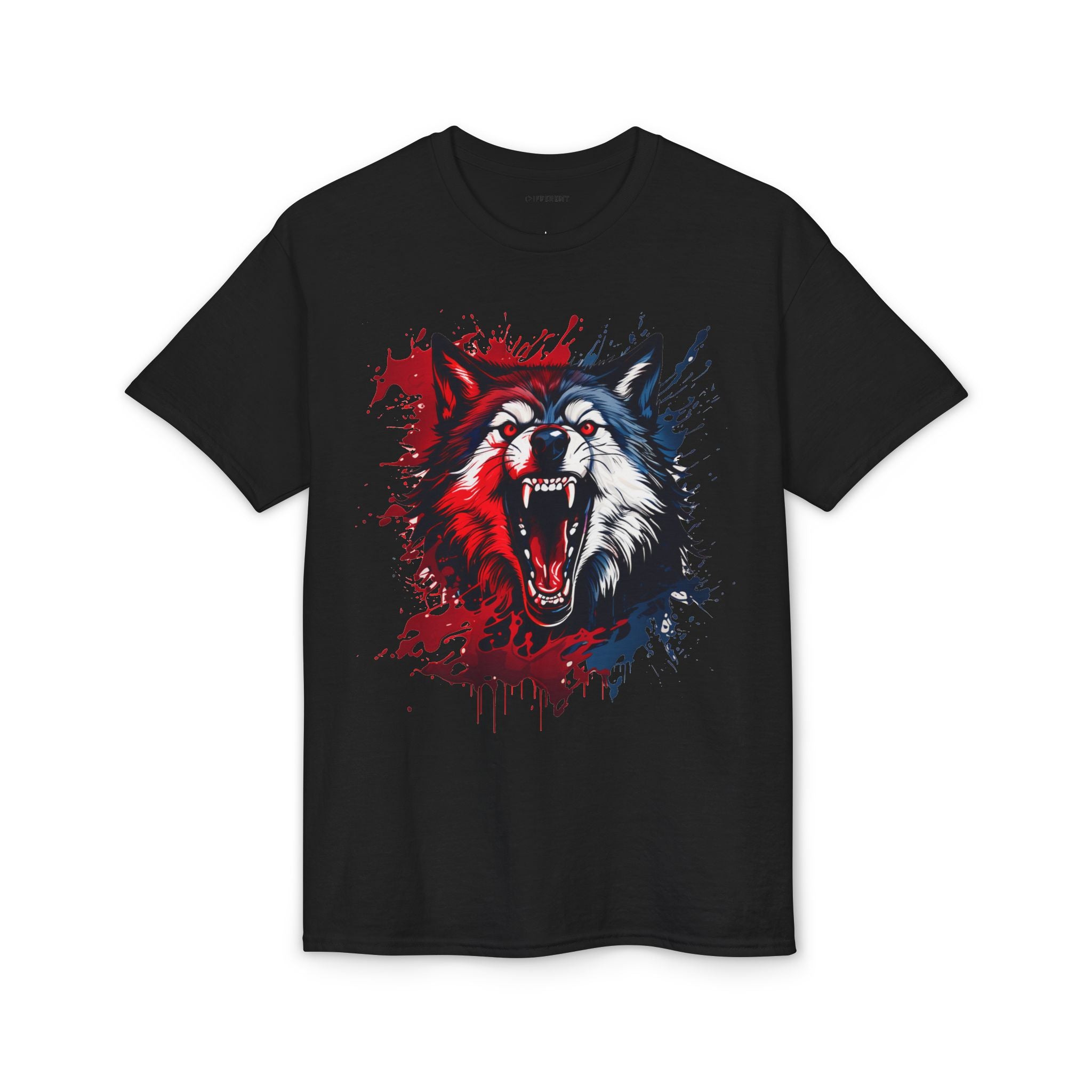 Roaring Patriotic Wolf T-Shirt