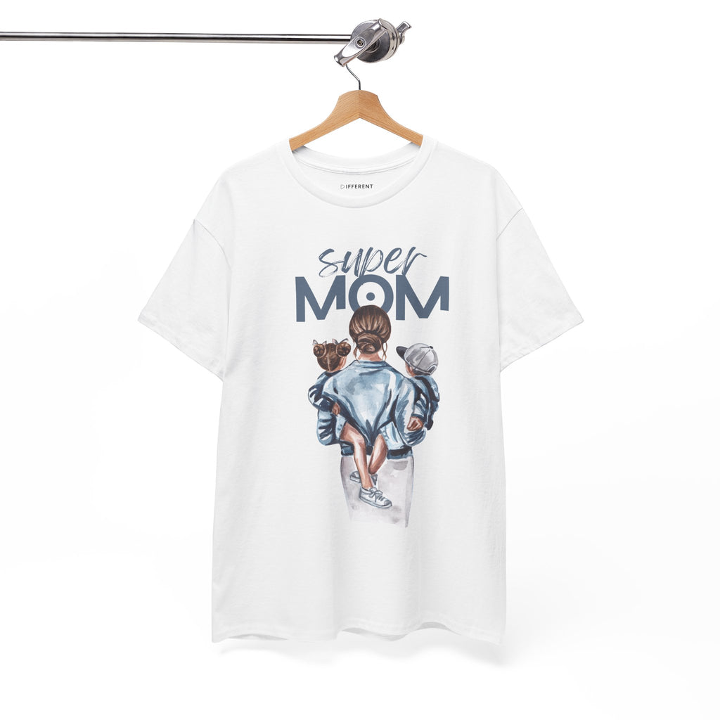Super Mom Unisex Heavy Cotton Tee |  T-Shirt | Cute Mother’s Day Gift | Strong Mom Graphic Tee