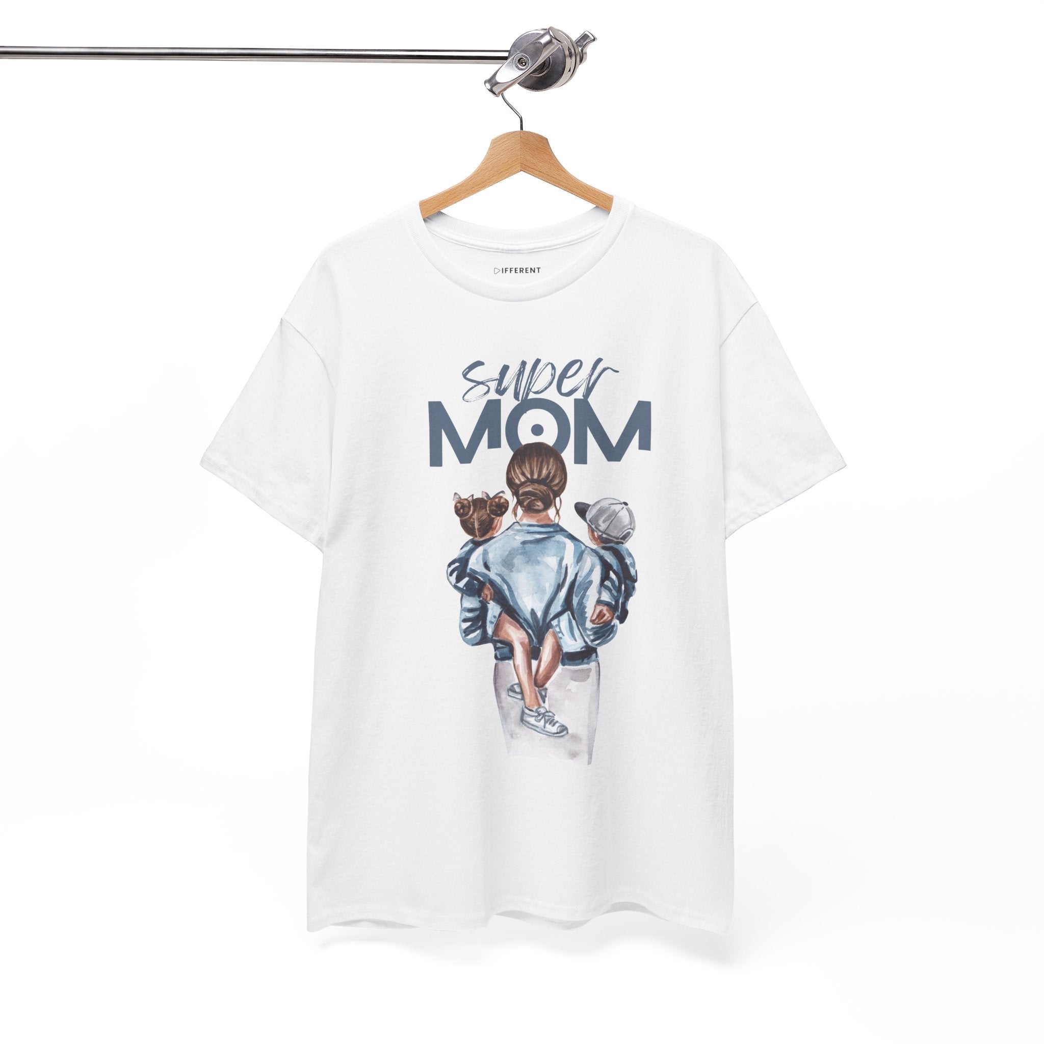 Super Mom Unisex Heavy Cotton Tee |  T-Shirt | Cute Mother’s Day Gift | Strong Mom Graphic Tee