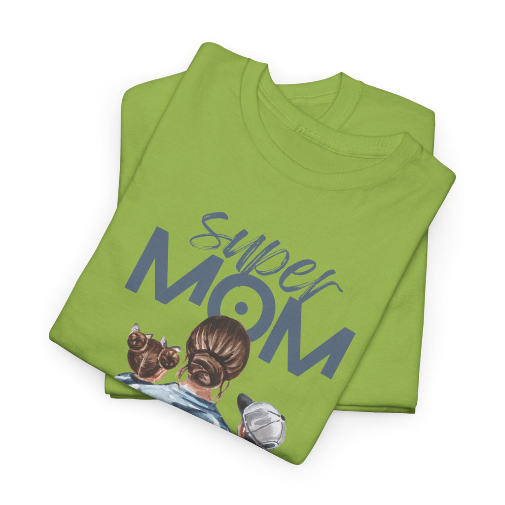 Super Mom Unisex Heavy Cotton Tee |  T-Shirt | Cute Mother’s Day Gift | Strong Mom Graphic Tee
