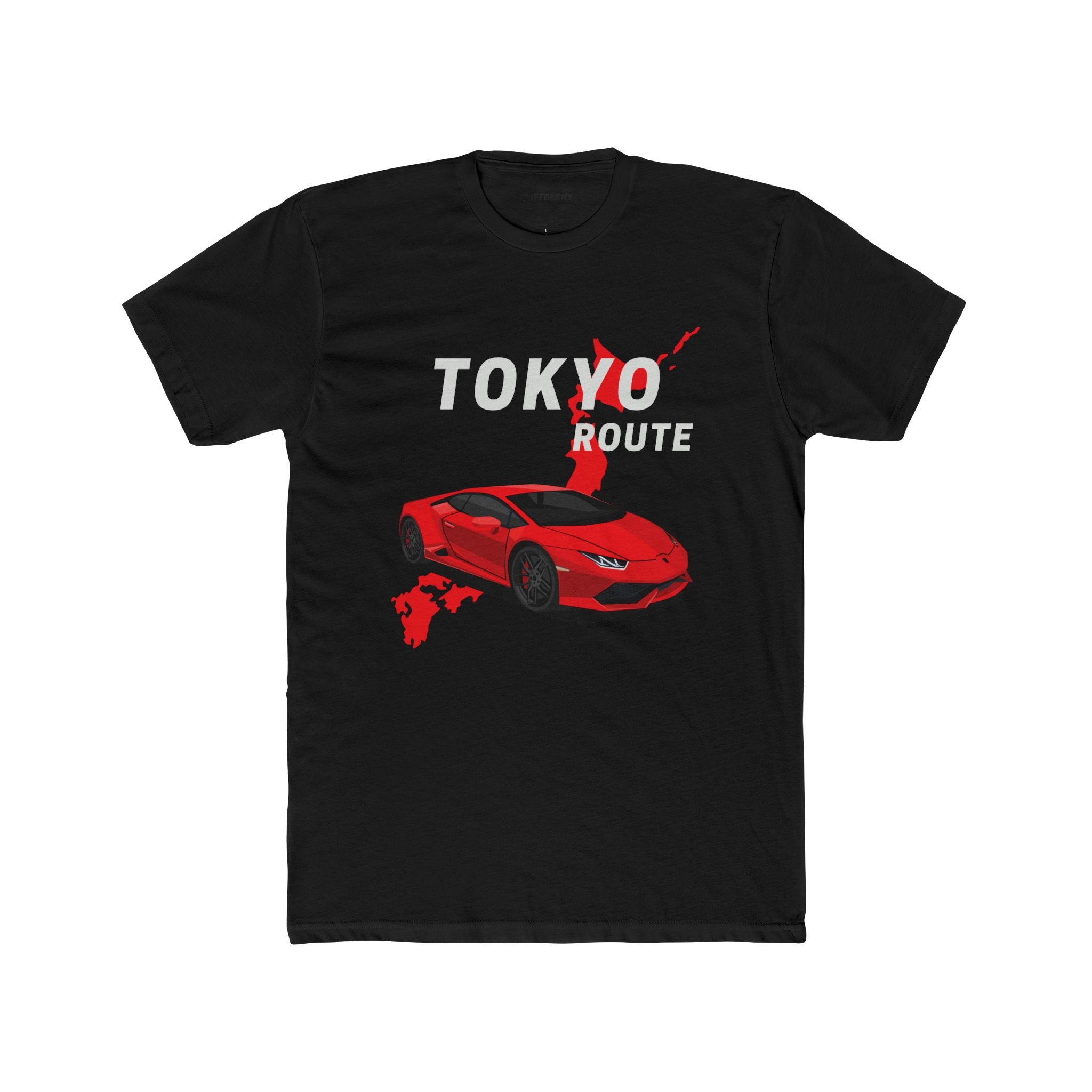 Tokyo Route Tee — Red Sports Car