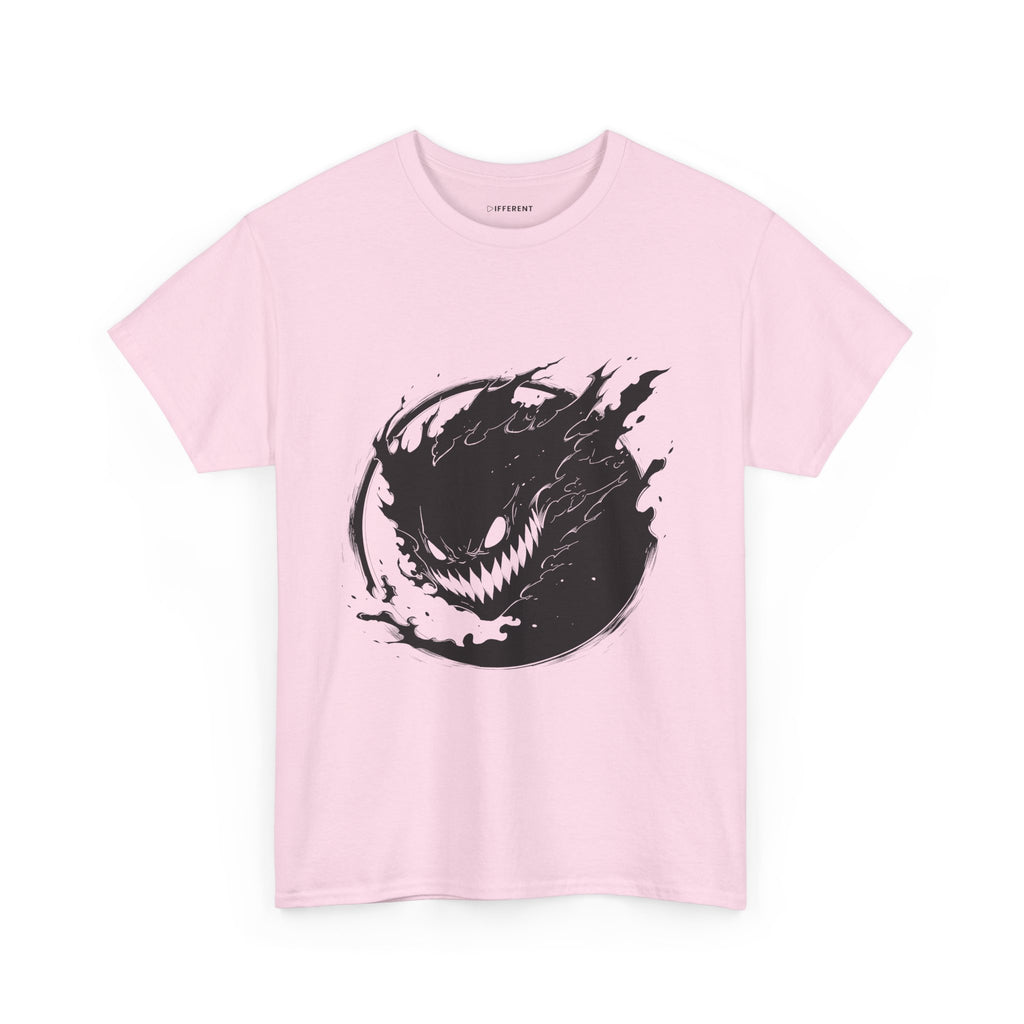 Graphic Tee — Black Flame Monster Smile T-Shirt