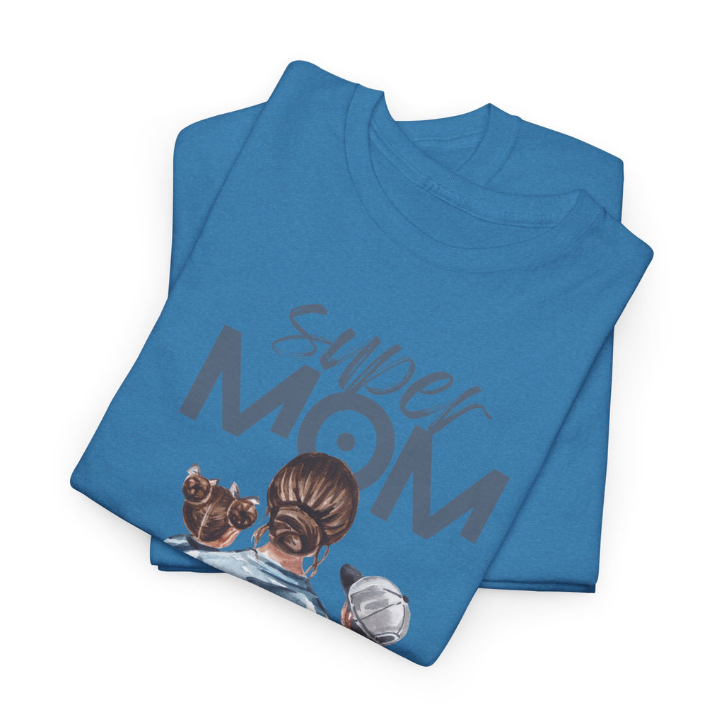 Super Mom Unisex Heavy Cotton Tee |  T-Shirt | Cute Mother’s Day Gift | Strong Mom Graphic Tee