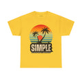 Colorful Vintage Retro Sunset T-Shirt | Gildan 5000 Heavy Cotton Tee | 70s Aesthetic Graphic Shirt | Summer Vibes Unisex Tee