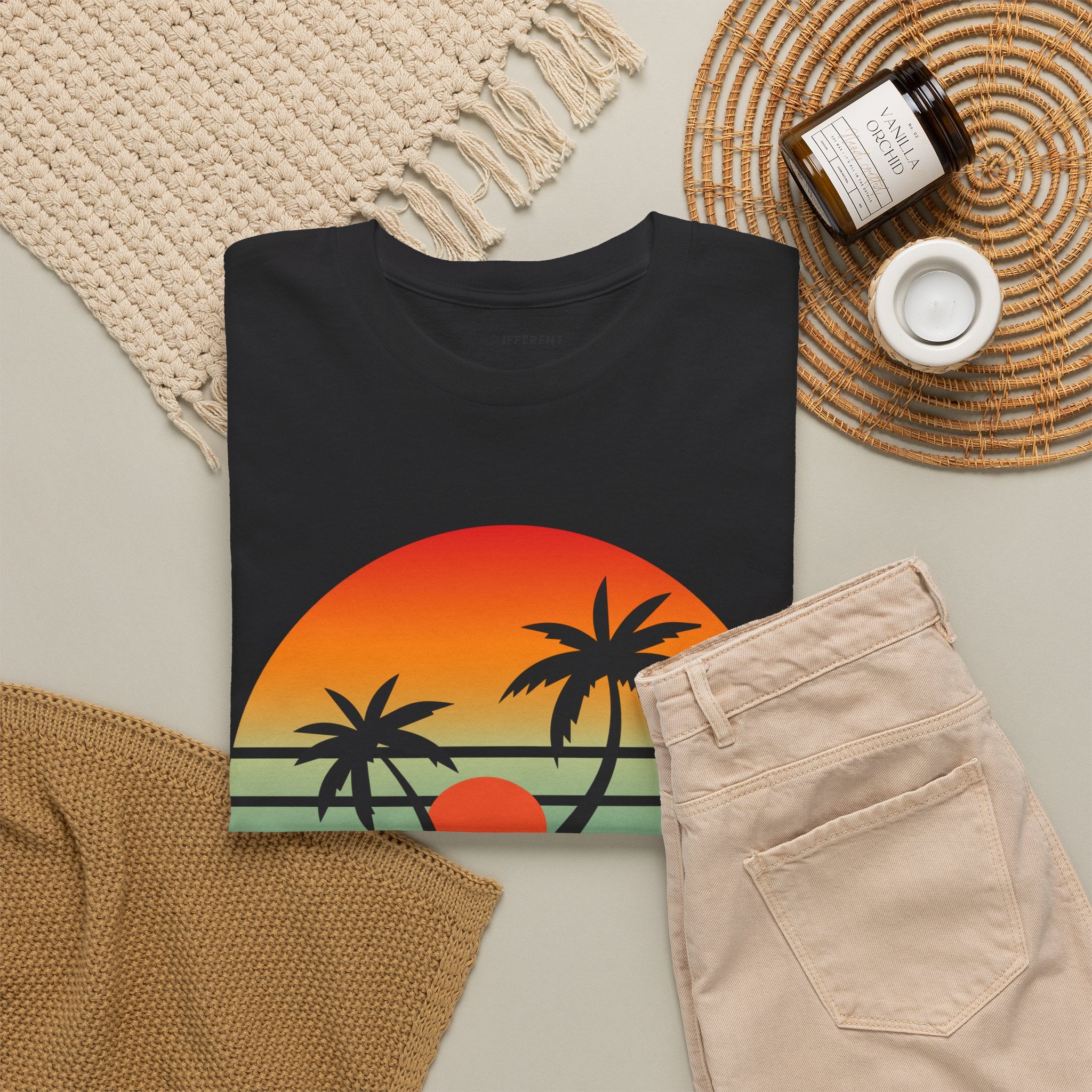 Colorful Vintage Retro Sunset T-Shirt