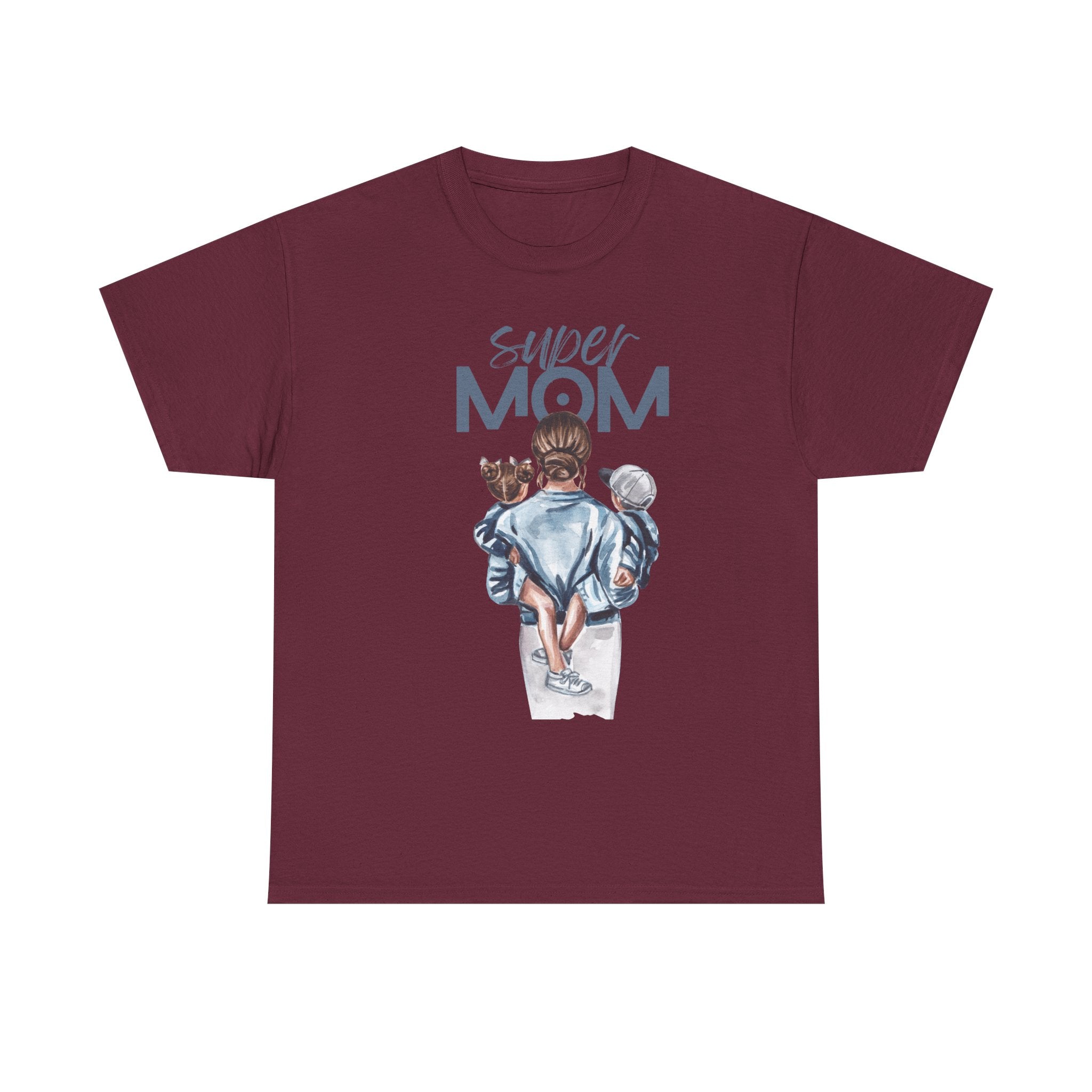 Super Mom Heavy Cotton T-Shirt | Cute Mother’s Day Gift