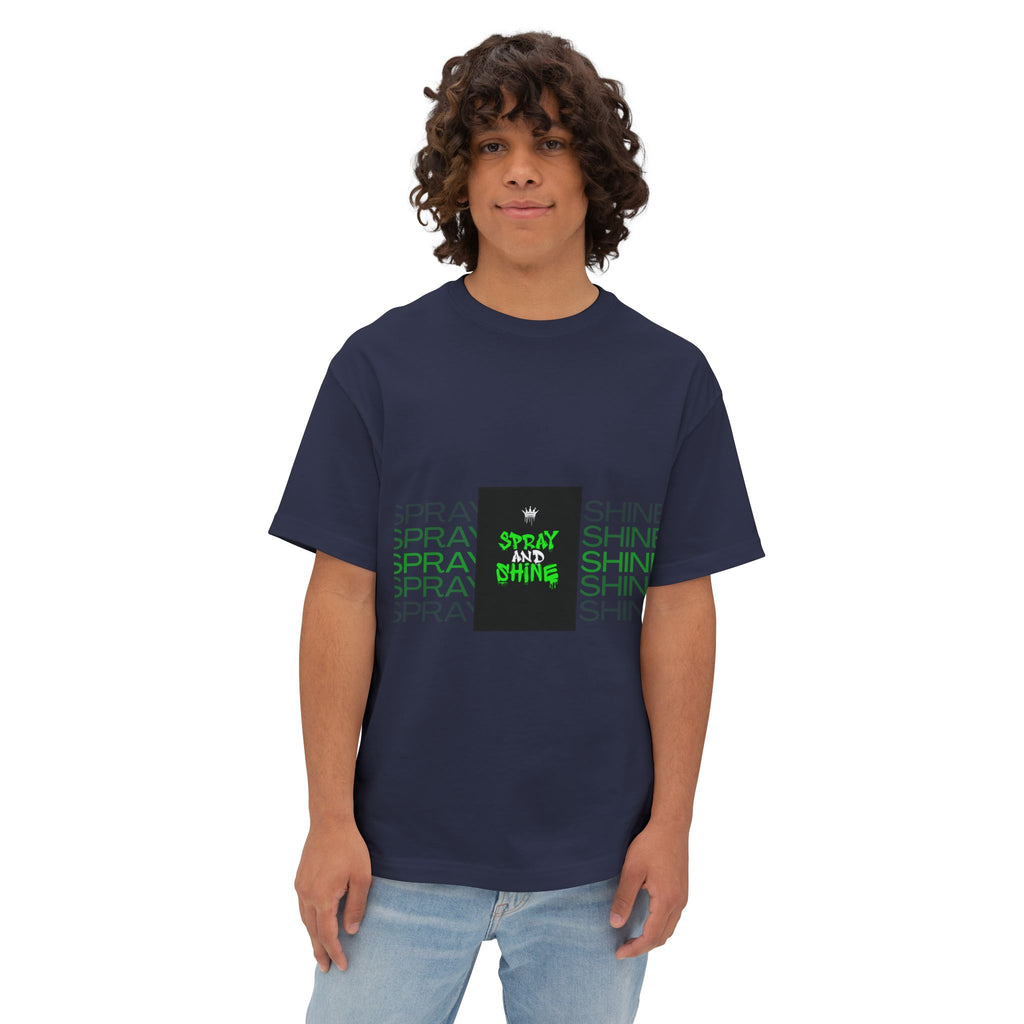 Spray and Shine Boxy T-Shirt | Trendy Streetwear Graphic Tee | Relaxed Fit Cotton Shirt | Modern Aesthetic Unisex Tee