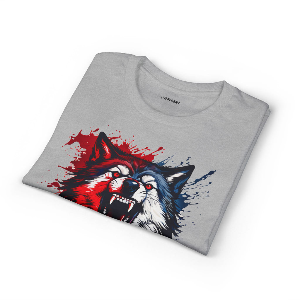 Roaring Patriotic Wolf T-Shirt
